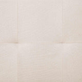Sofa Bed with Two Pillows Cream Polyester