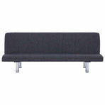 Sofa Bed Dark Grey Polyester