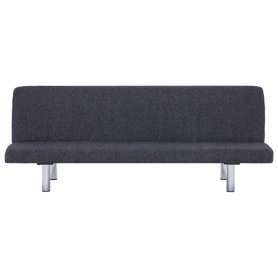 Sofa Bed Dark Grey Polyester