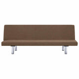 Sofa Bed Brown Polyester - 45-Degree Angle