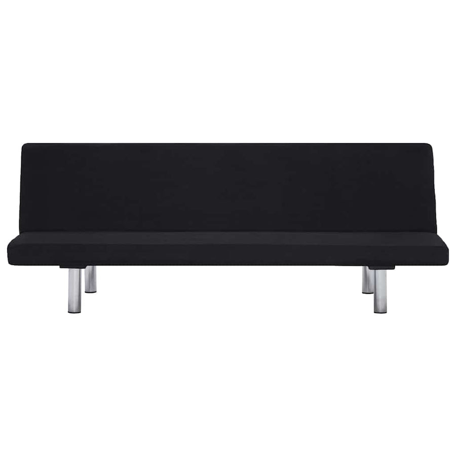 Sofa Bed Black Polyester