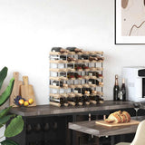 Wine Rack for 42 Bottles Solid Pinewood