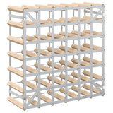 Wine Rack for 42 Bottles Solid Pinewood - Top-Down View