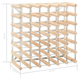 Wine Rack for 42 Bottles Solid Pinewood - 45-Degree Angle