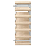 Wine Rack for 42 Bottles Solid Pinewood - Rear View