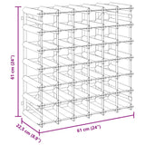 Wine Rack for 42 Bottles Solid Pinewood