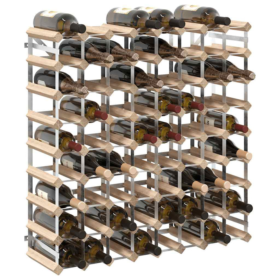 Wine Rack for 72 Bottles Solid Pinewood