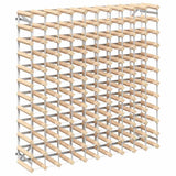 Wine Rack for 120 Bottles Solid Pinewood - Front View