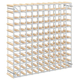 Wine Rack for 120 Bottles Solid Pinewood - Top-Down View