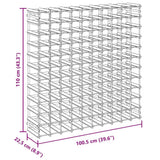 Wine Rack for 120 Bottles Solid Pinewood - Extra Image