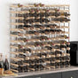 Wine Rack for 120 Bottles Solid Pinewood