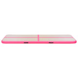 Inflatable Gymnastics Mat with Pump 300x100x10 cm PVC Pink
