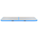 Inflatable Gymnastics Mat with Pump 300x100x10 cm PVC Blue