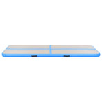 Inflatable Gymnastics Mat with Pump 300x100x10 cm PVC Blue