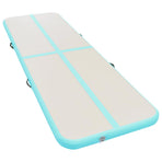 Inflatable Gymnastics Mat with Pump 300x100x10 cm PVC Green
