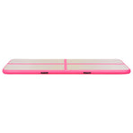 Inflatable Gymnastics Mat with Pump 400x100x10 cm PVC Pink