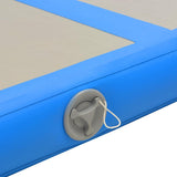 Inflatable Gymnastics Mat with Pump 400x100x10 cm PVC Blue - Extra Image