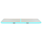 Inflatable Gymnastics Mat with Pump 400x100x10 cm PVC Green