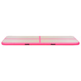 Inflatable Gymnastics Mat with Pump 500x100x10 cm PVC Pink