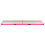 Inflatable Gymnastics Mat with Pump 600x100x10 cm PVC Pink