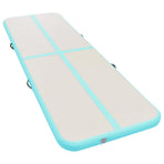 Inflatable Gymnastics Mat with Pump 600x100x10 cm PVC Green