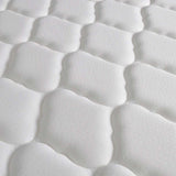 Bed with Memory Foam Mattress White Metal 153x203 cm Queen - Extra Image