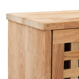 Shoe Storage Bench 94x20x38 Cm Solid Walnut Wood - Rear View