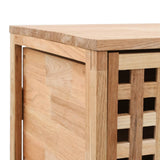Bathroom Cabinet 41x41x91 Cm Solid Walnut Wood - 45-Degree Angle