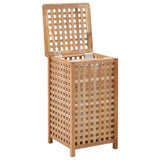 Laundry Bin 39x39x65 Cm Solid Walnut Wood