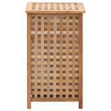 Laundry Bin 39x39x65 Cm Solid Walnut Wood