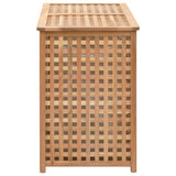 Laundry Bin 87.5x46x67 Cm Solid Walnut Wood