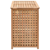 Laundry Bin 87.5x46x67 cm Solid Walnut Wood - Top-Down View