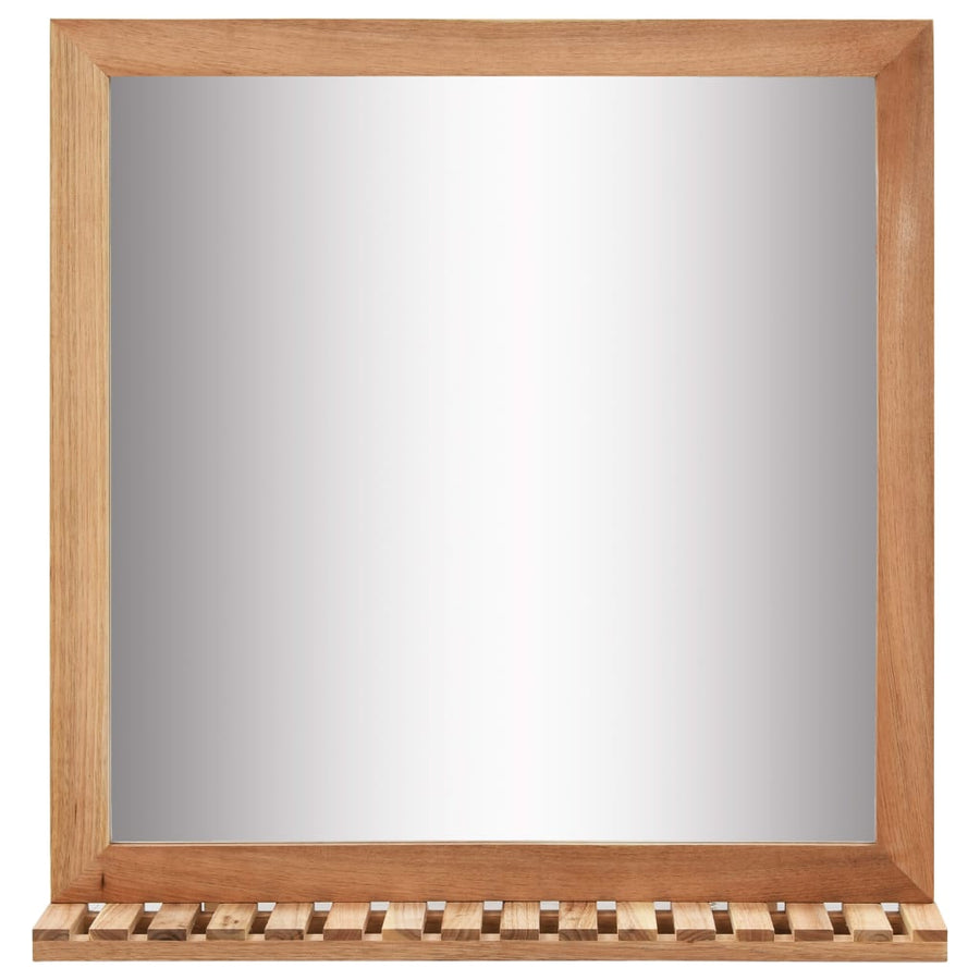 Bathroom Mirror 60x12x62 cm Solid Walnut Wood