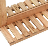 Bathroom Mirror 60x12x62 cm  Solid Walnut Wood - Rear View