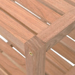 Bathroom Shelf Solid Walnut Wood 65x40x55 Cm