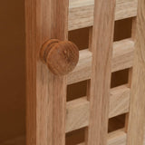 Sink Cabinet with Mirror Solid Walnut Wood - 45-Degree Angle