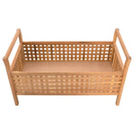 Storage Bench 93x49x49 Cm Solid Walnut Wood