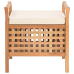 Storage Bench 49x48x49 cm Solid Walnut Wood