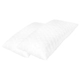 Pillows 2 pcs 80x40x14 cm Memory Foam - Top-Down View