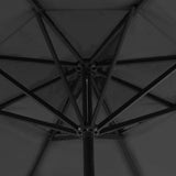 Garden Parasol with Portable Base Anthracite