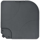 Garden Parasol with Portable Base Anthracite - Low Angle