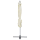 Garden Parasol with Portable Base Sand - Top-Down View