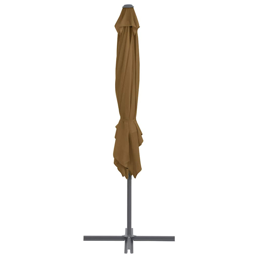 Garden Parasol with Portable Base Taupe