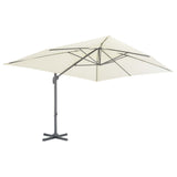 Garden Parasol with Portable Base Sand - Side View