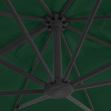 Garden Parasol with Portable Base Green - Close-Up Angle