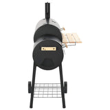 Classic Charcoal BBQ Offset Smoker - Side View