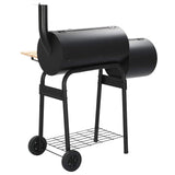 Classic Charcoal BBQ Offset Smoker - Top-Down View