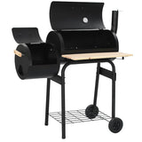 Classic Charcoal BBQ Offset Smoker - 45-Degree Angle