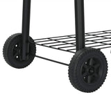 Classic Charcoal BBQ Offset Smoker - Close-Up Angle