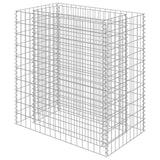 Gabion Raised Bed Galvanised Steel 90x50x100 cm - Front View